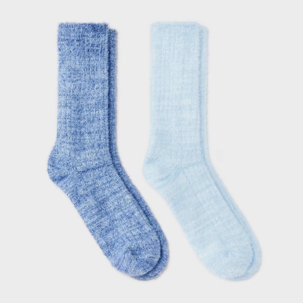 Women's 2pk Feather Cozy Crew Socks - Auden™ 4-10 Product Image