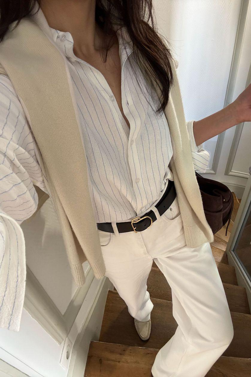 Oversized Linen Blend Shirt Product Image