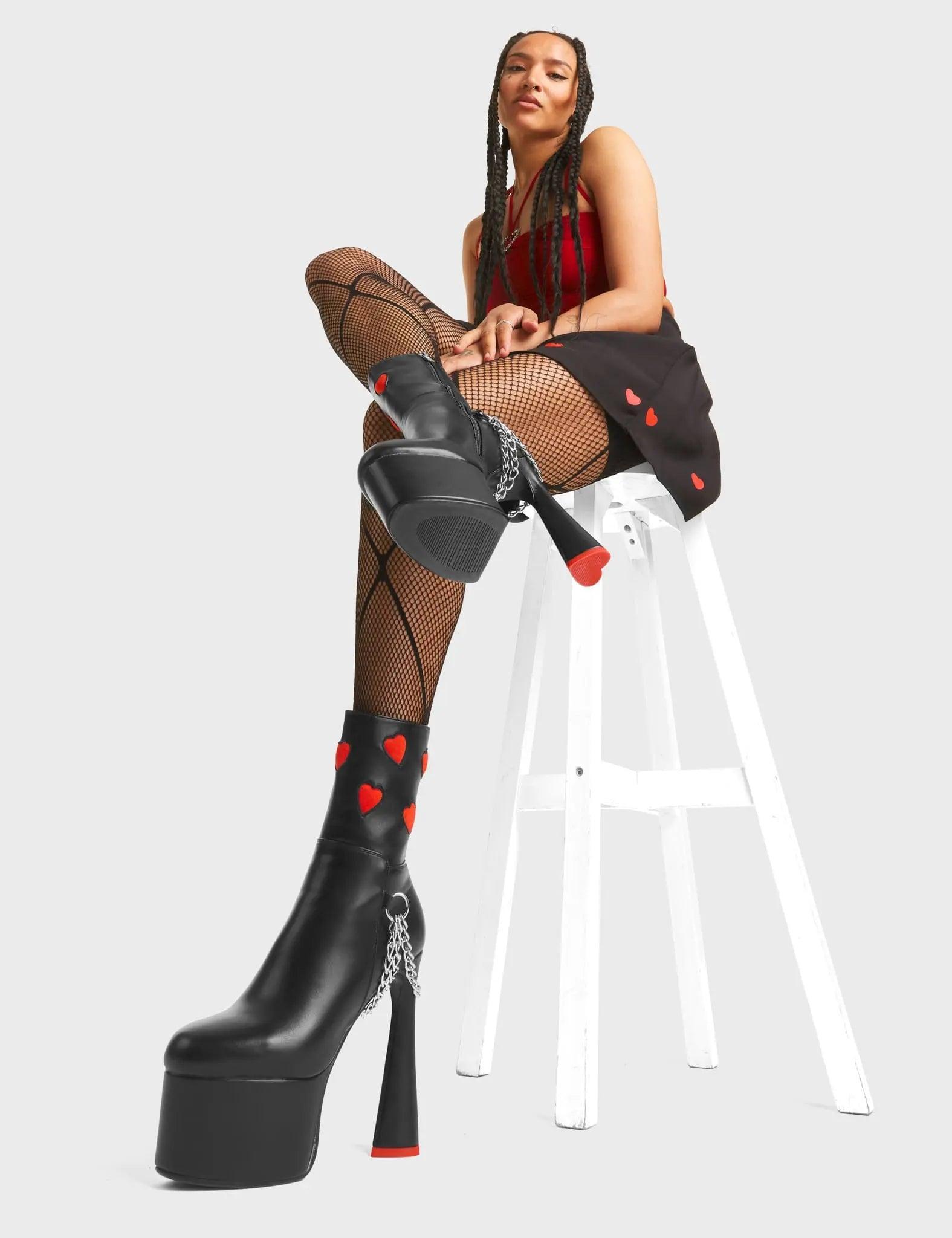 Back Me Platform Ankle Boots Product Image