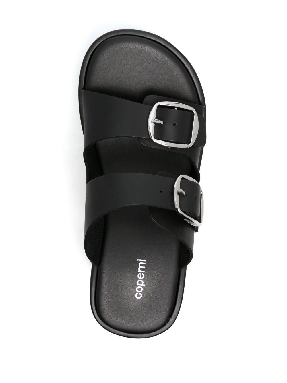 100mm leather wedge sandals Product Image
