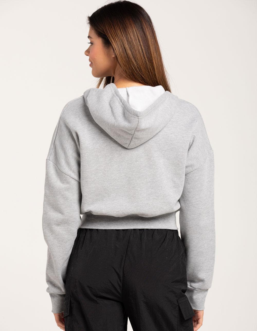 TILLYS Cropped Zip-Up Womens Hoodie Product Image