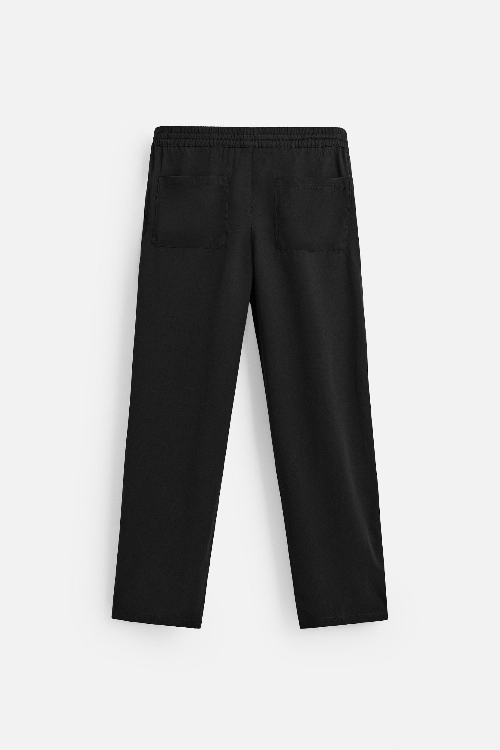 REGULAR FIT LYOCELL - VISCOSE PANTS Product Image