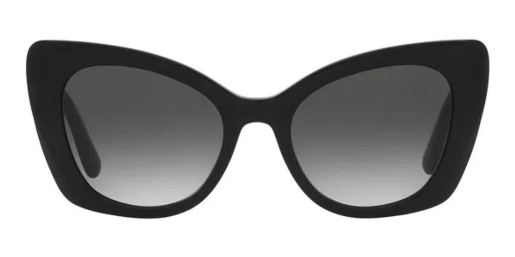 DOLCE & GABBANA Dg4405 501/8g Women's Sunglasses - Black Frame, Gray Gradient Lenses Product Image