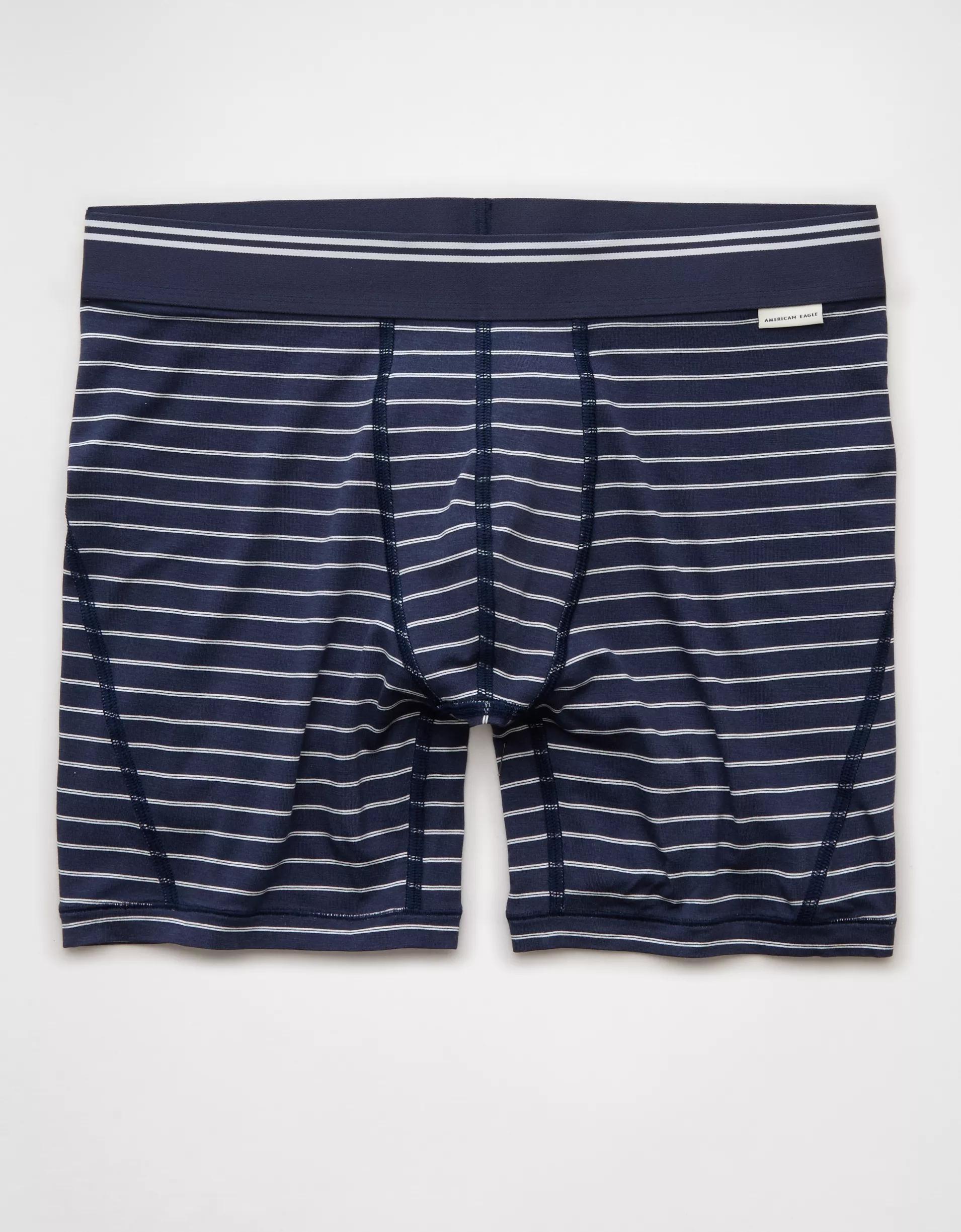 AEO Men's Striped 6" Ultra Soft Boxer Brief Product Image