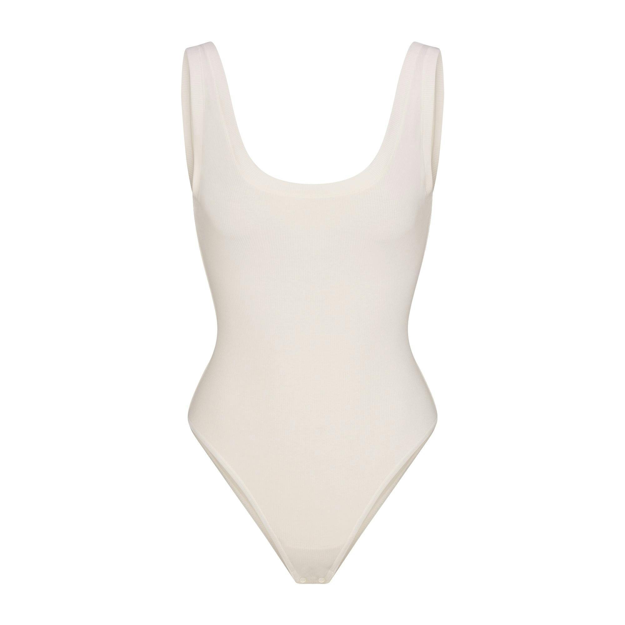 COTTON RIB TANK BODYSUIT | MARBLE Product Image