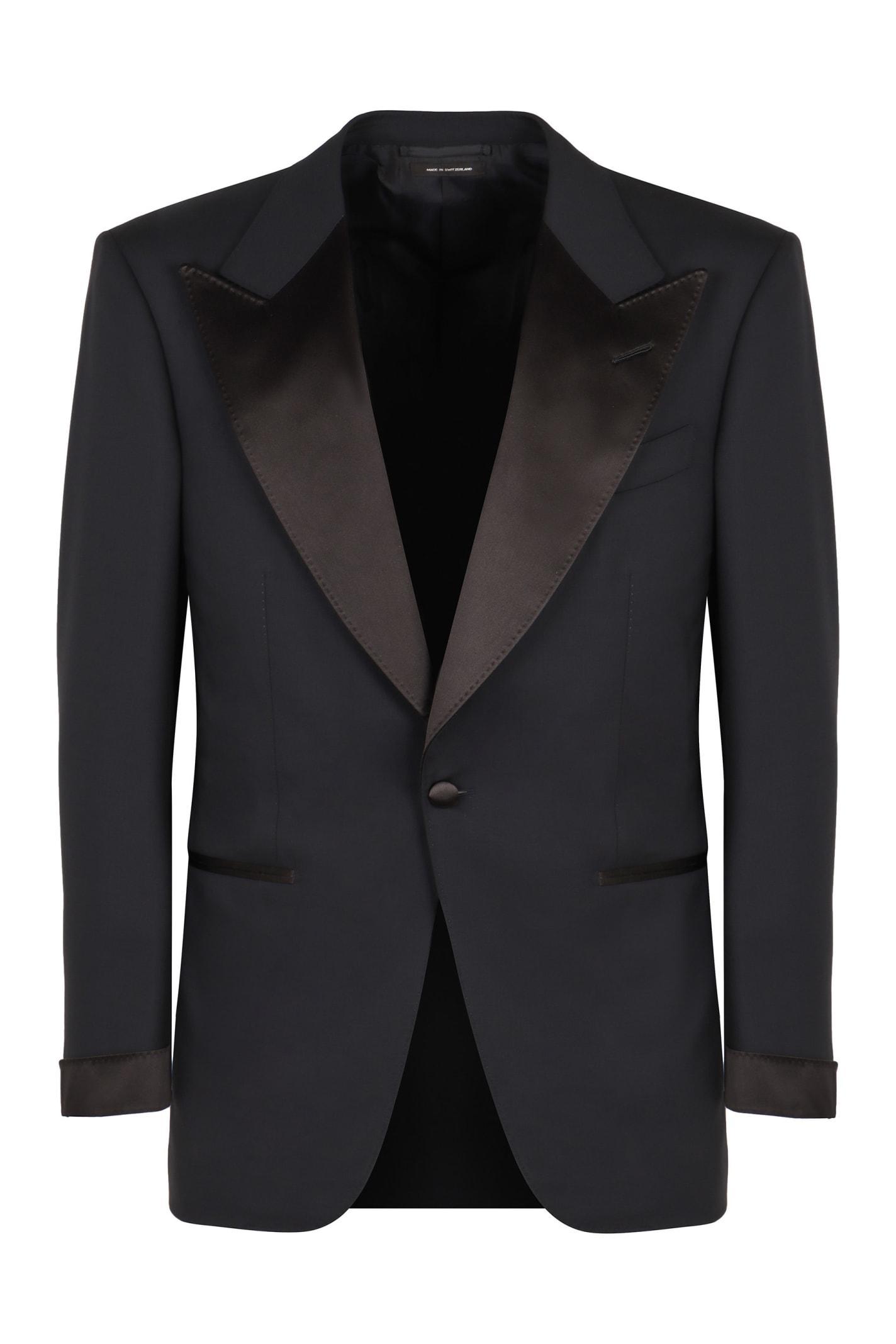 TOM FORD Two Piece Suit In Stretching Wool In Blue Product Image