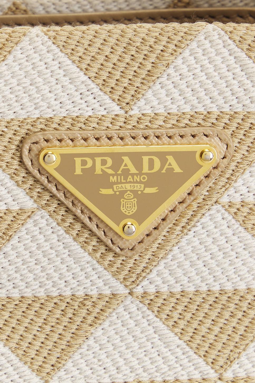 Prada Symbole Embroidered Tote Bag FWRD Renew Product Image