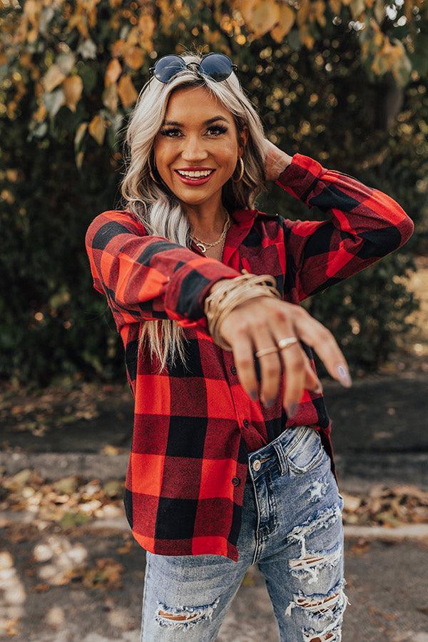 Colorado Cuddles Flannel In Red Product Image