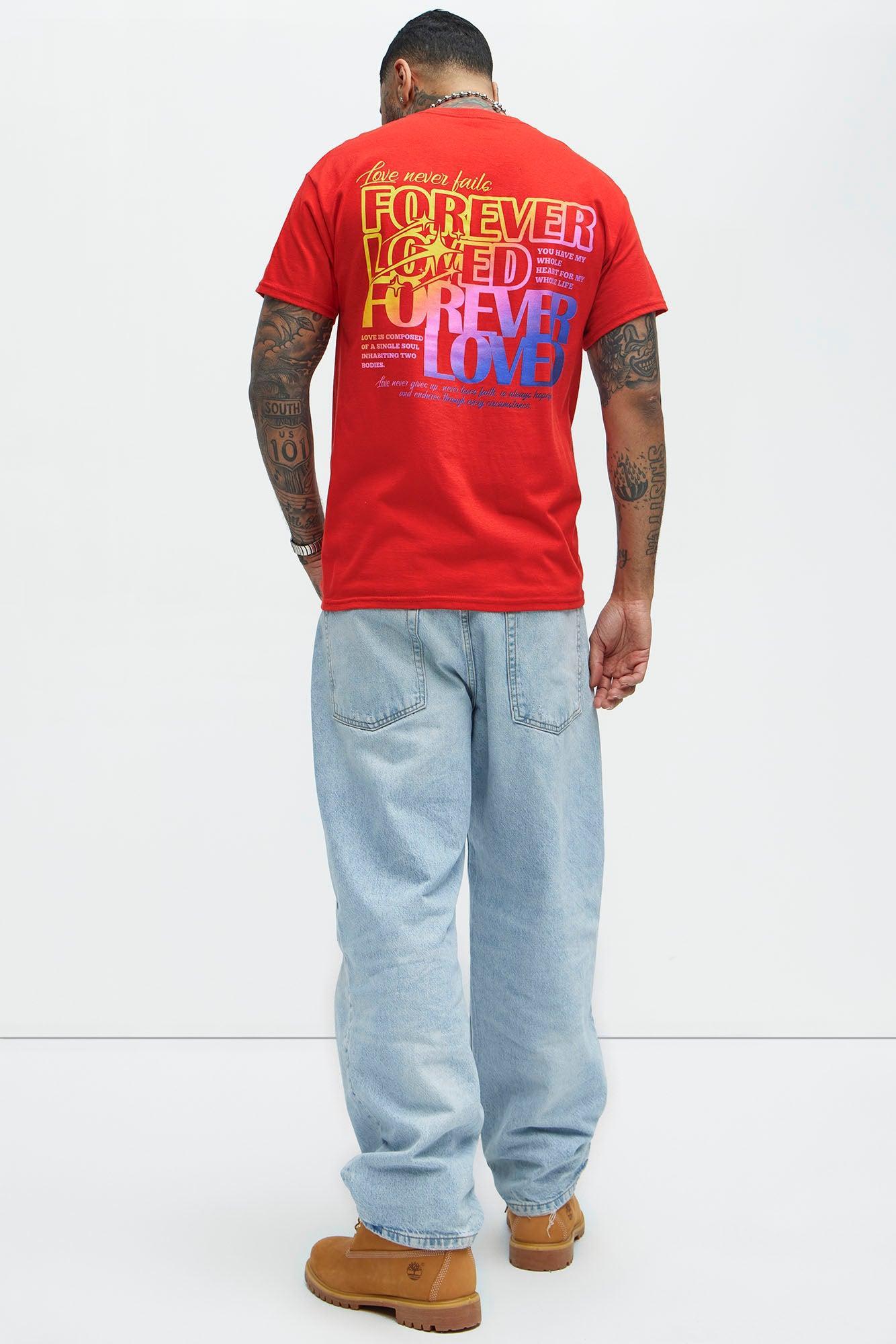 Forever Loved Short Sleeve Tee - Red Product Image