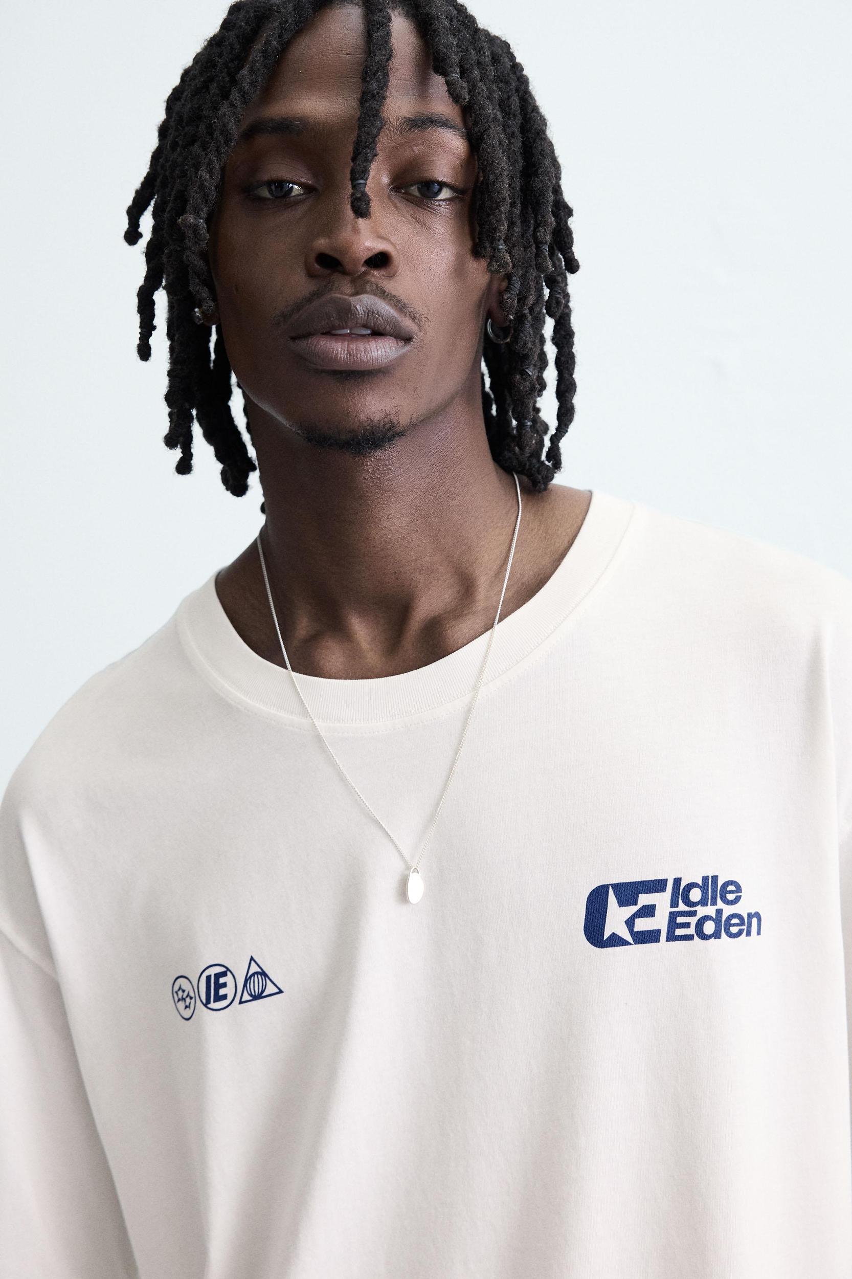 TEXT PRINT T-SHIRT Product Image