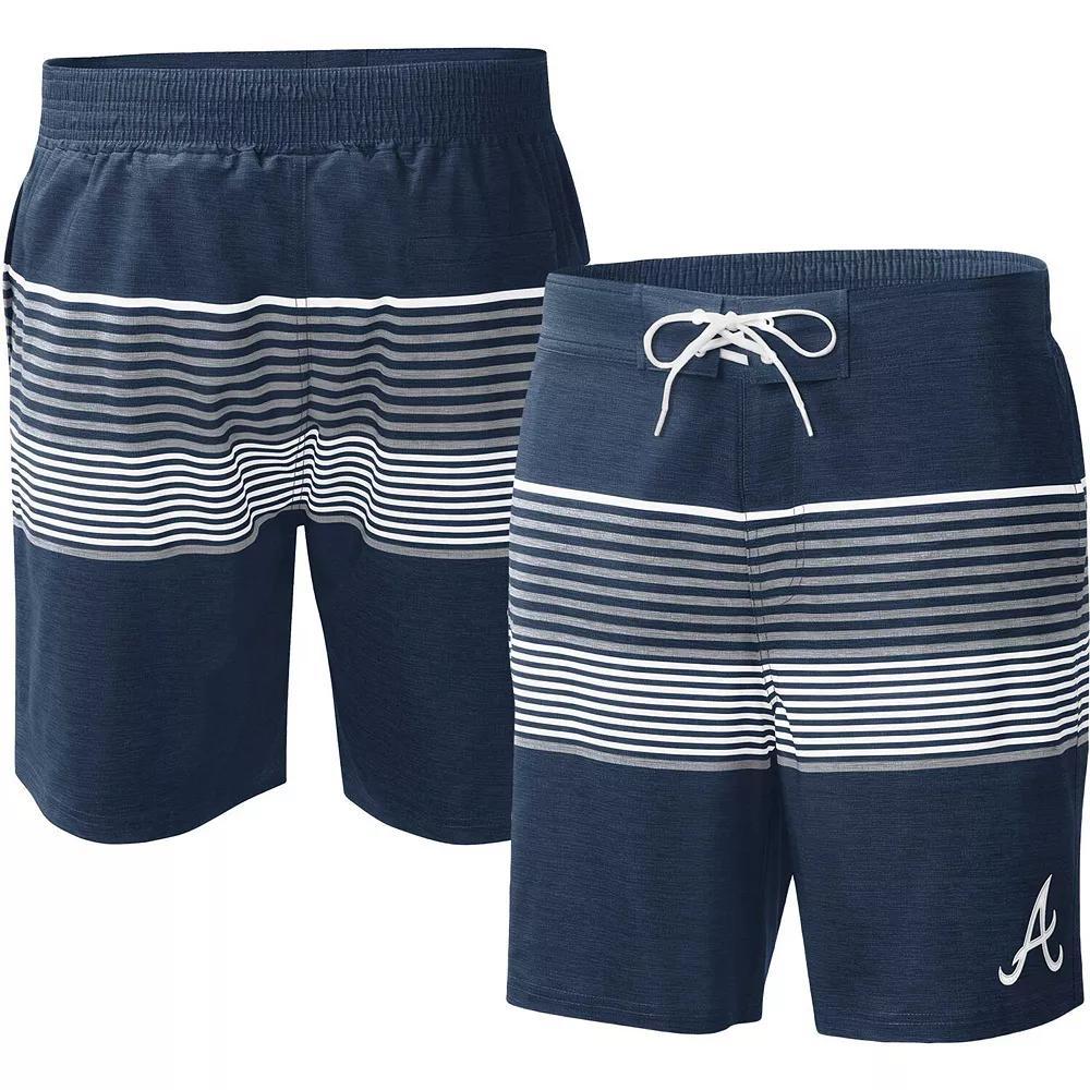 Men's G-III Sports by Carl Banks Navy Atlanta Braves Coastline Volley Swim Shorts, Size: 2XL, Blue Product Image