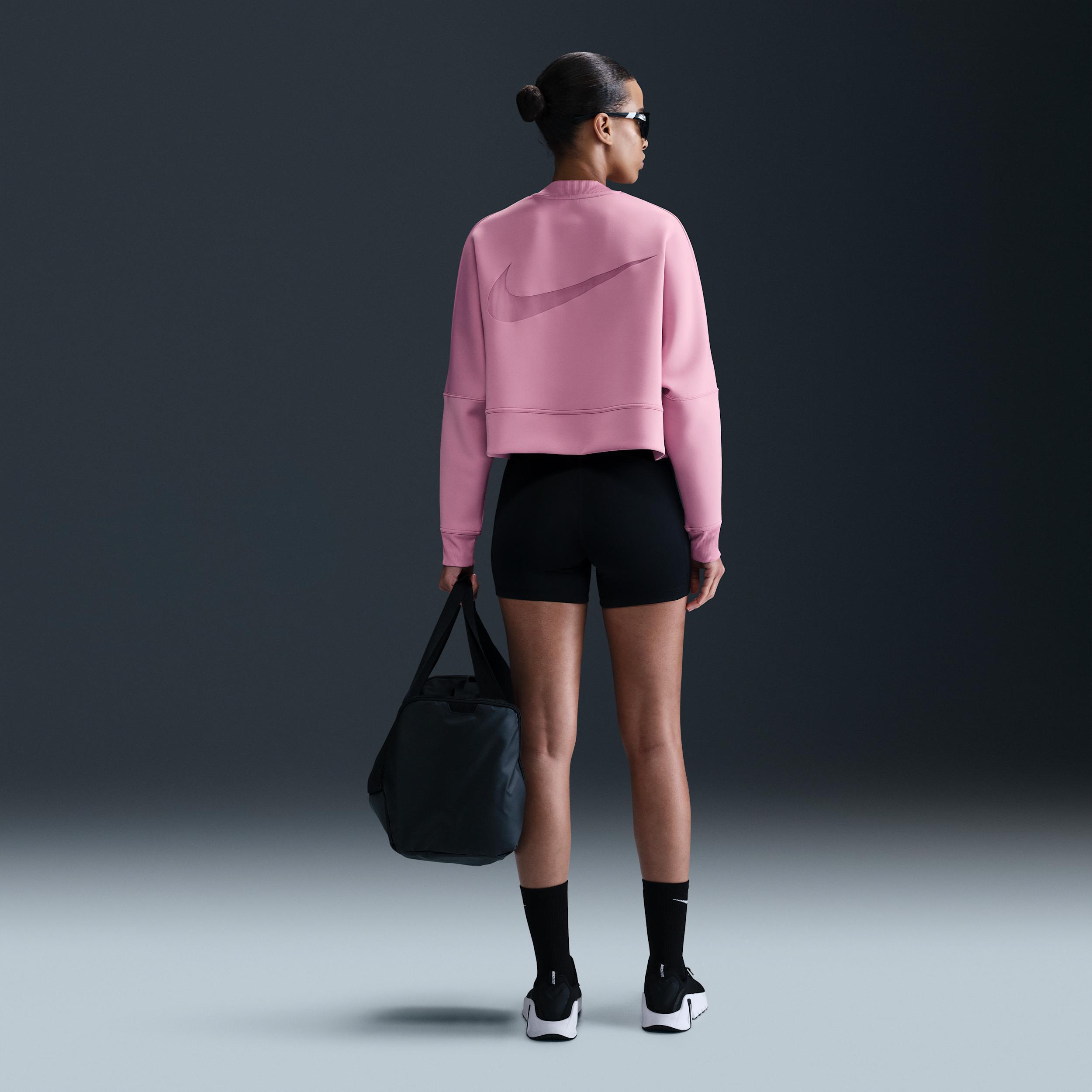 Nike Women's Prima Dri-FIT Oversized Crew-Neck Cropped Top Product Image