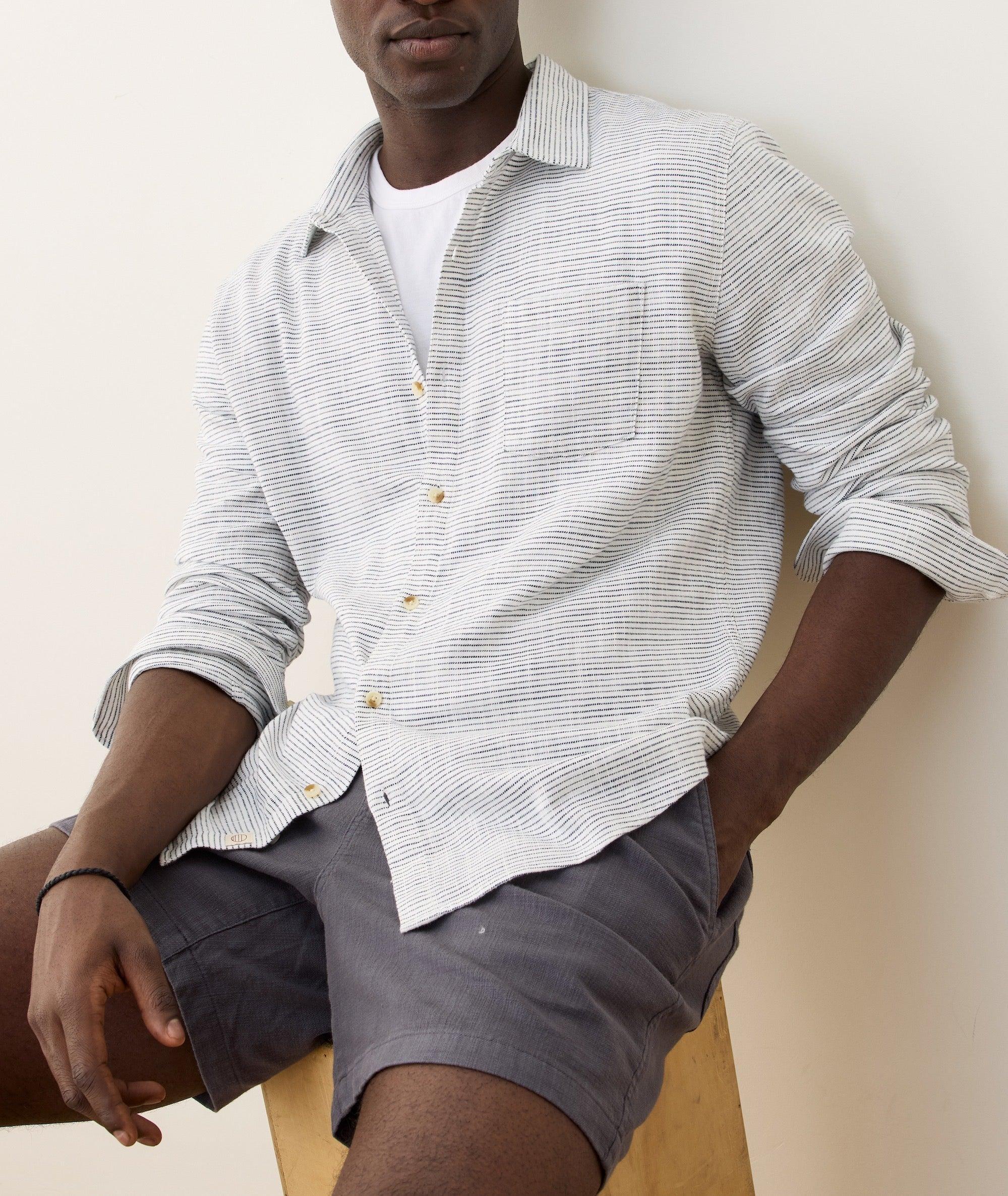 Stretch Selvage Long Sleeve Shirt Product Image