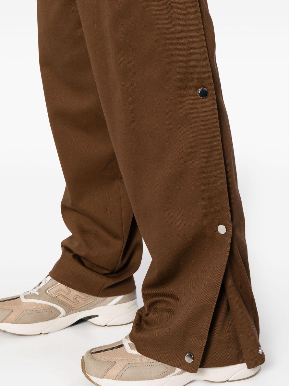 Straight-leg Chino Trousers In Brown Product Image