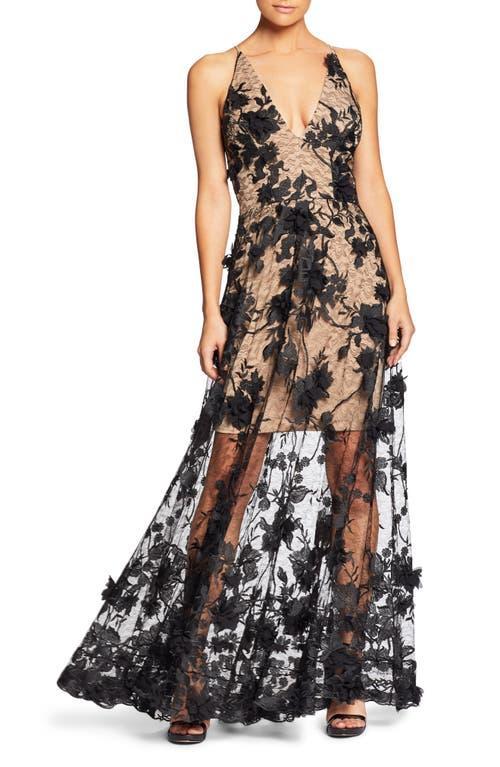 Womens Sidney Sheer Lace Gown Product Image