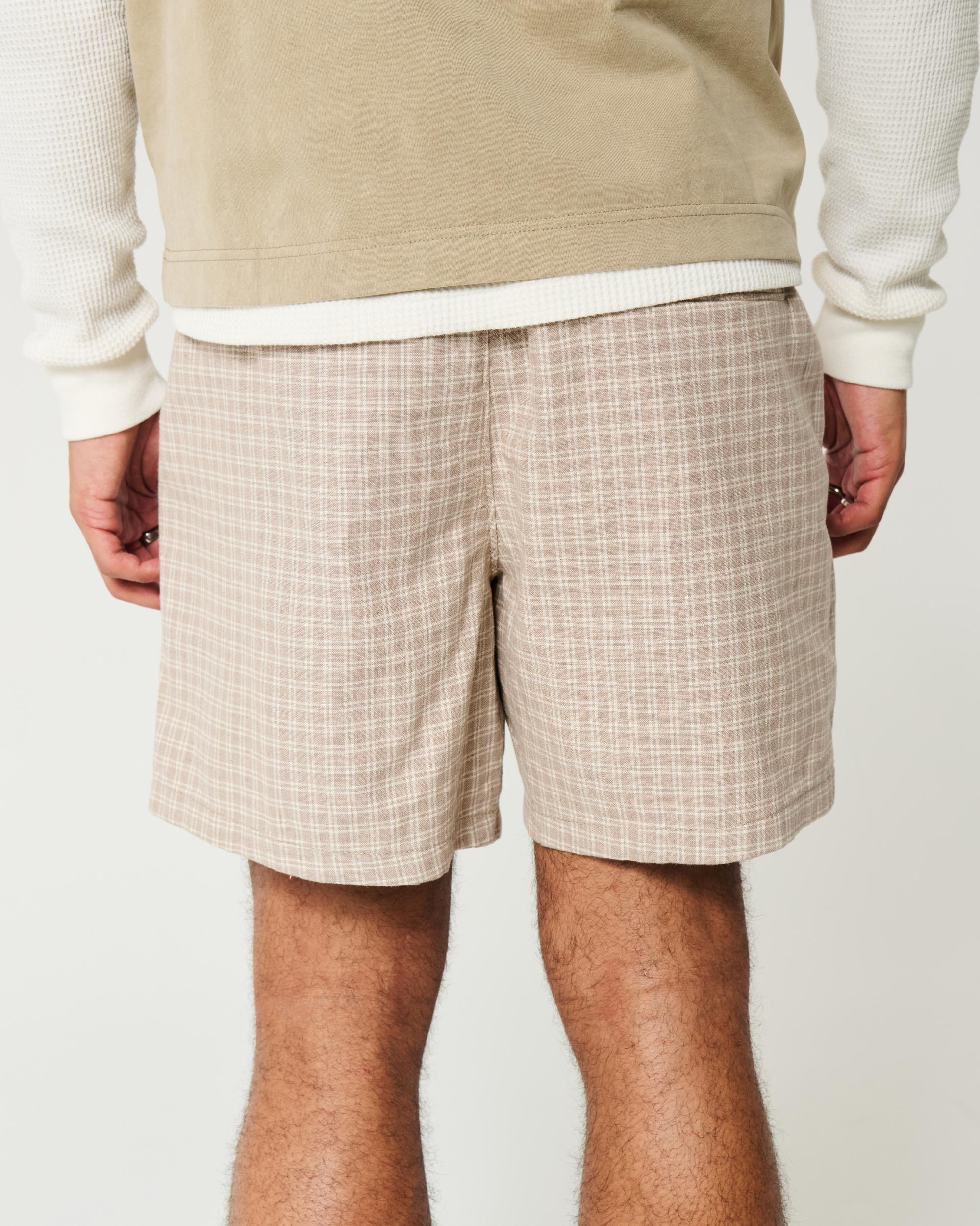 Mid-Thigh Twill Pull-On Shorts Product Image