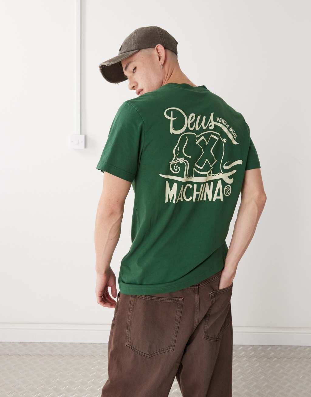 Deus Ex Machina hefferlump graphic t-shirt in hillside green Product Image