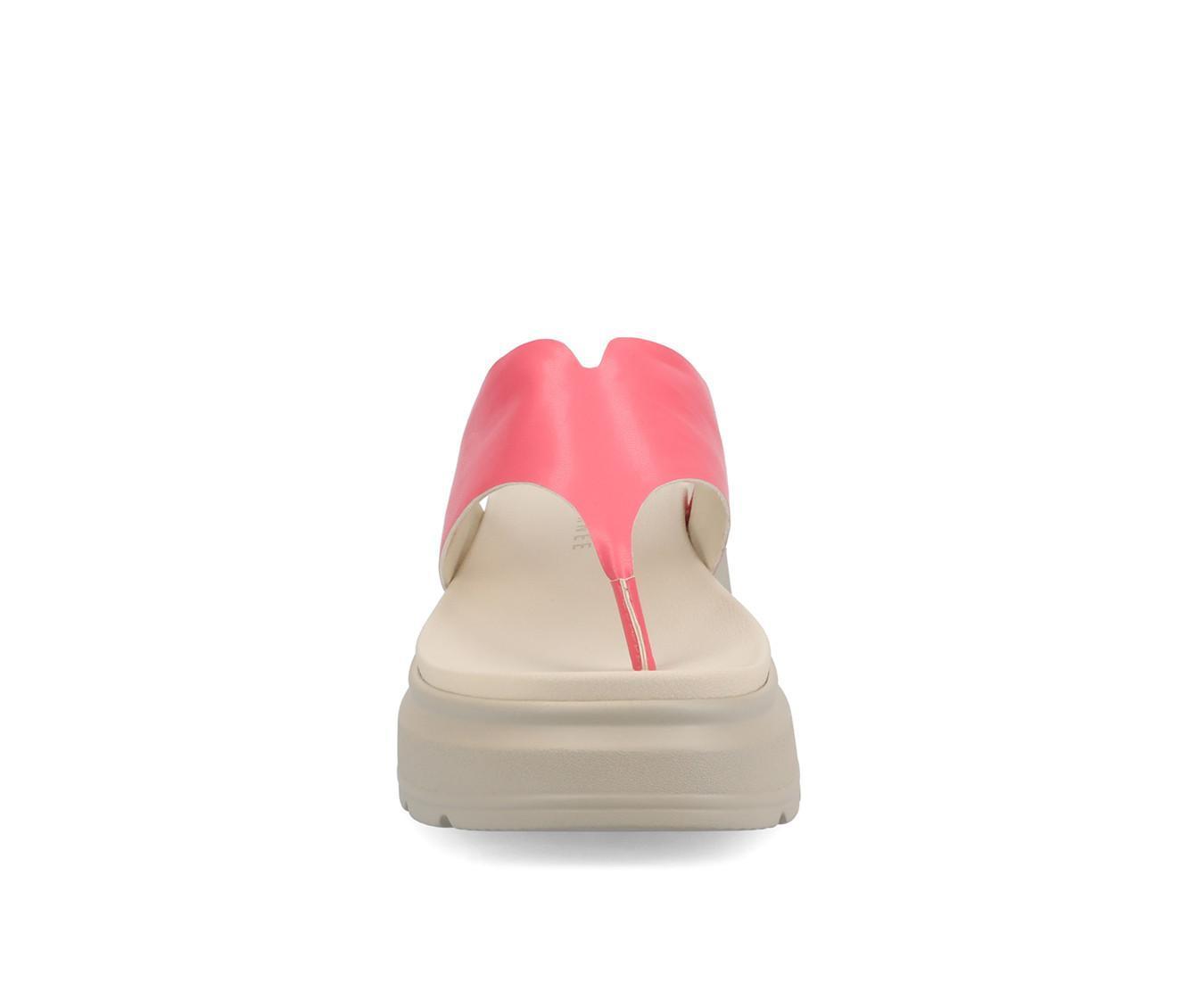 Women's Journee Collection Carah Platform Flip-Flops Product Image