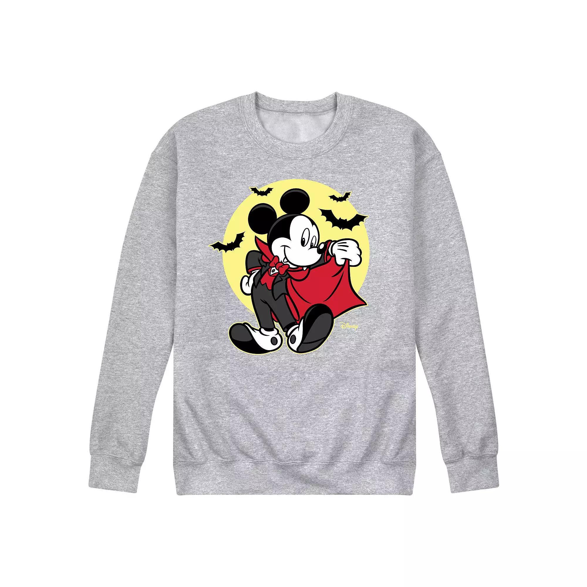 Disney's Mickey Mouse Men's Vampire Fleece Sweatshirt, Size: Medium, Gray Product Image