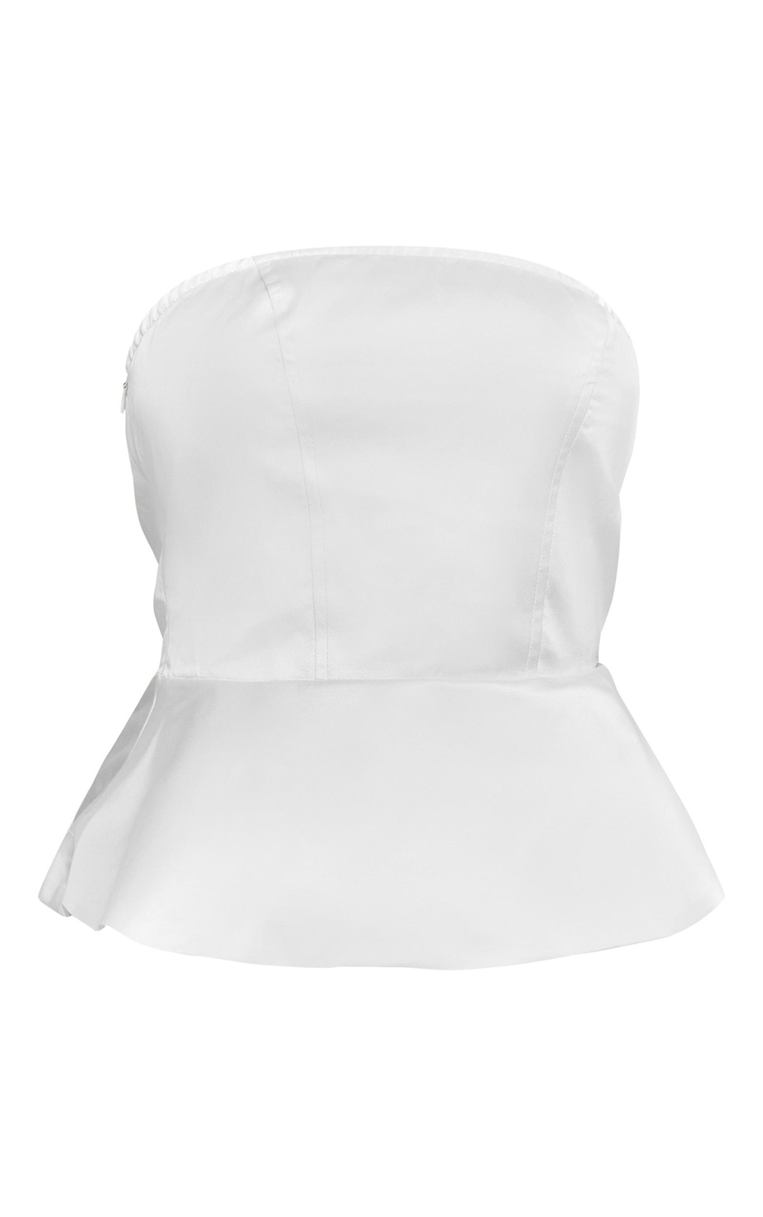 Pearl Satin Peplum Corset Product Image