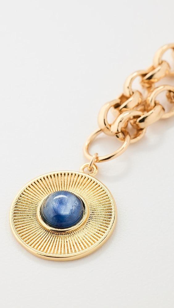 Alexa Leigh Blue Tiger Eye Sunburst Necklace | Shopbop Product Image