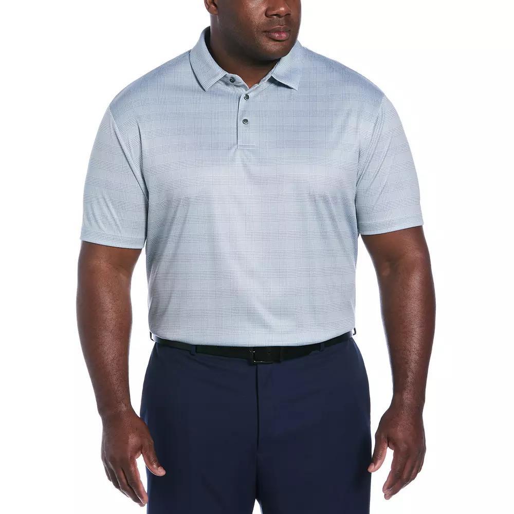Big & Tall Grand Slam Printed Plaid Short Sleeve Golf Polo Shirt, Mens Product Image
