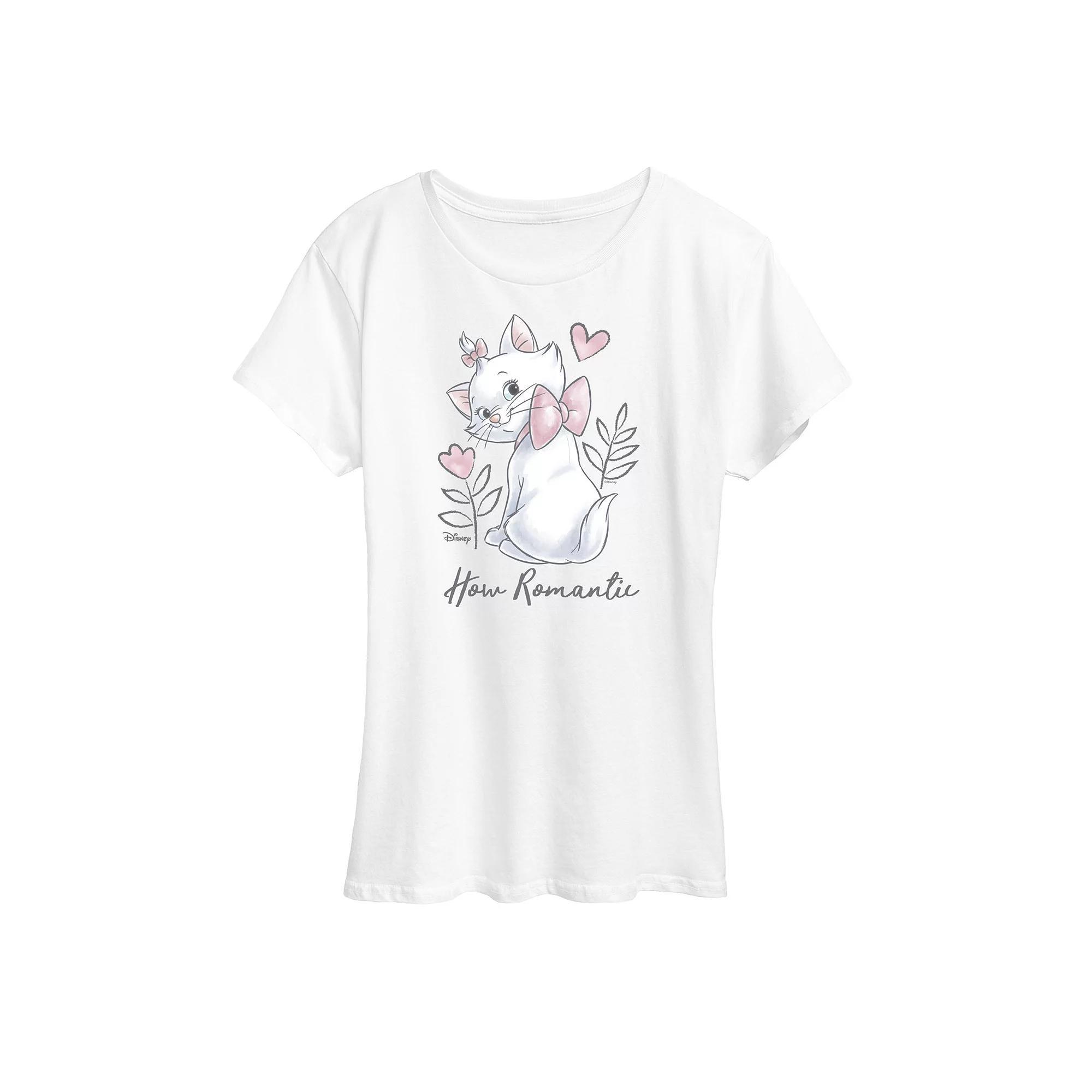 Disney's The Aristocats Women's Romantic Graphic Tee, Girl's,  Product Image
