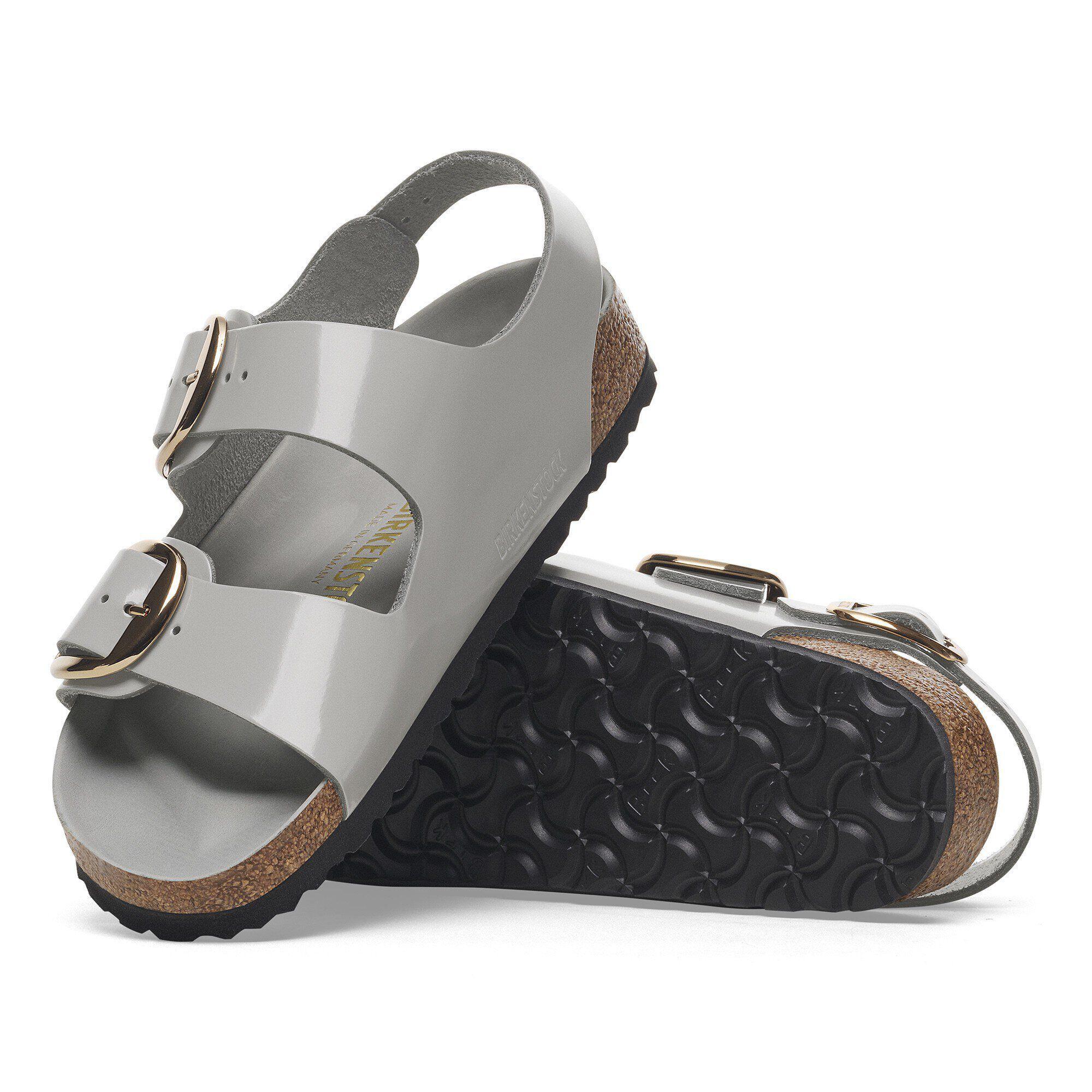 Milano Big Buckle Natural Leather Patent Product Image