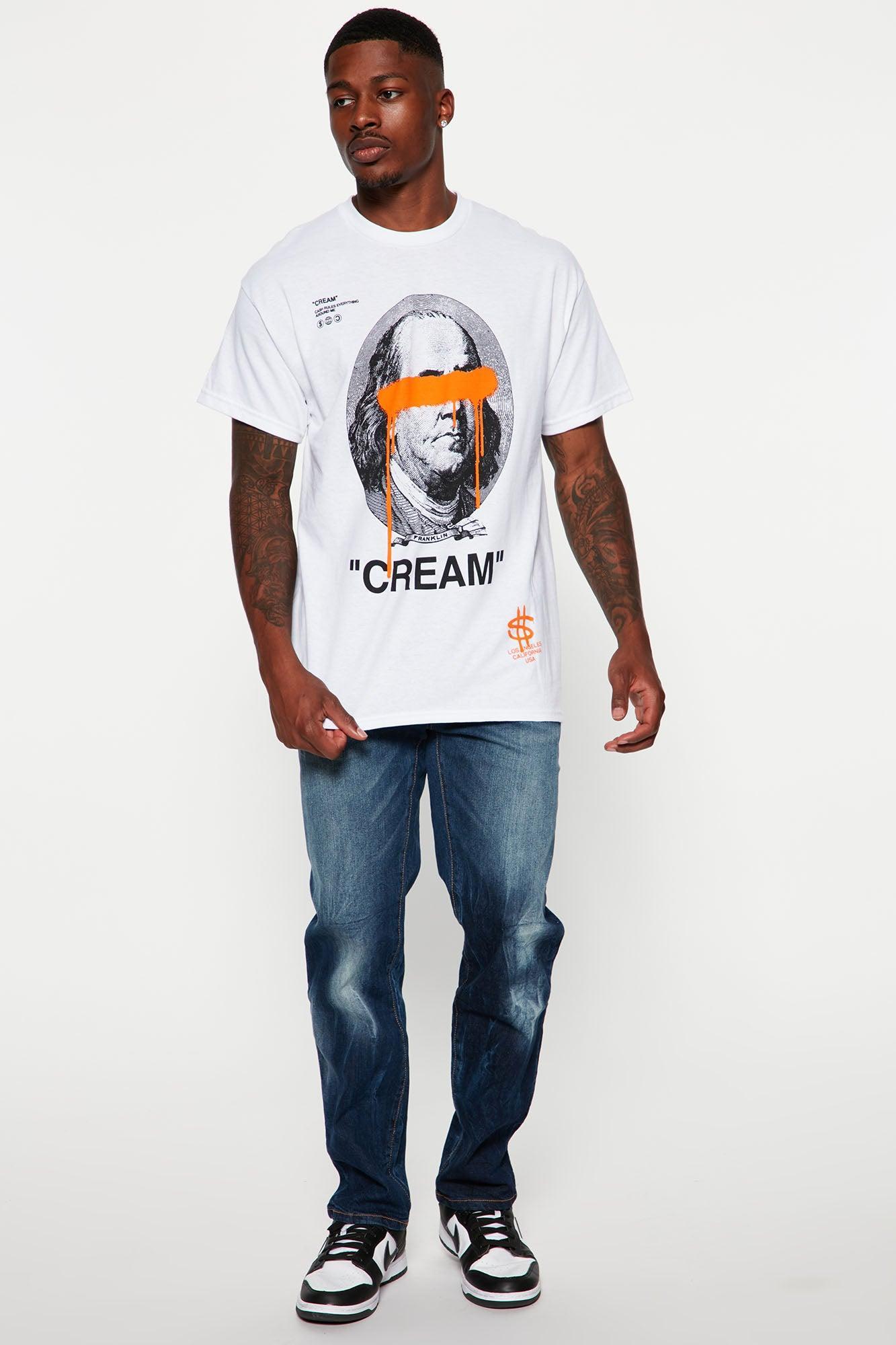 Cream Bills Short Sleeve Tee - White Product Image