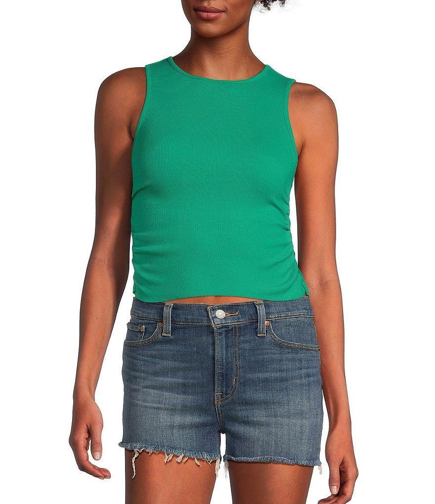 Copper Key Side Ruched Tank Top Product Image