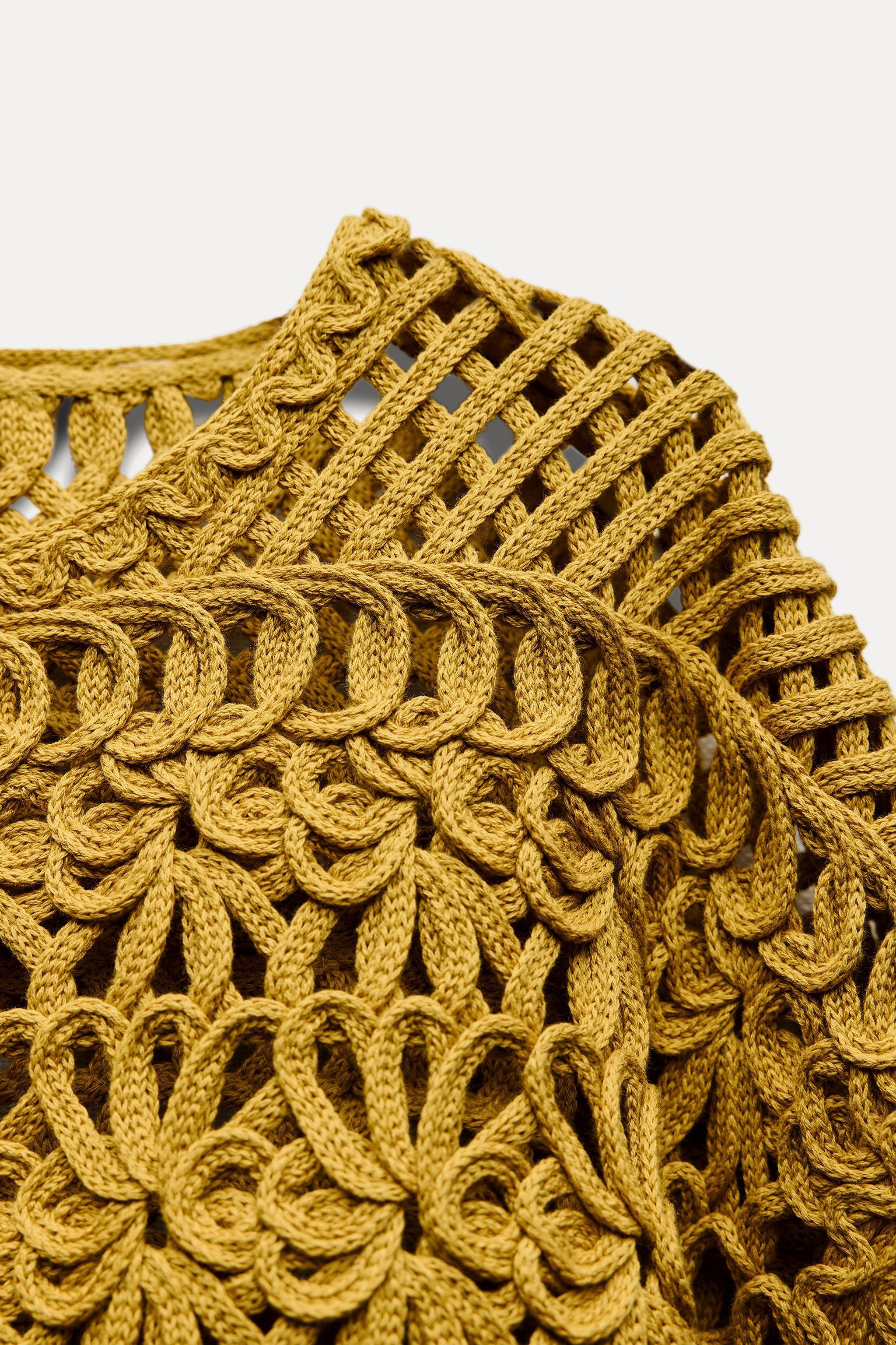 FRINGED MACRAMÉ SHORT JACKET Product Image