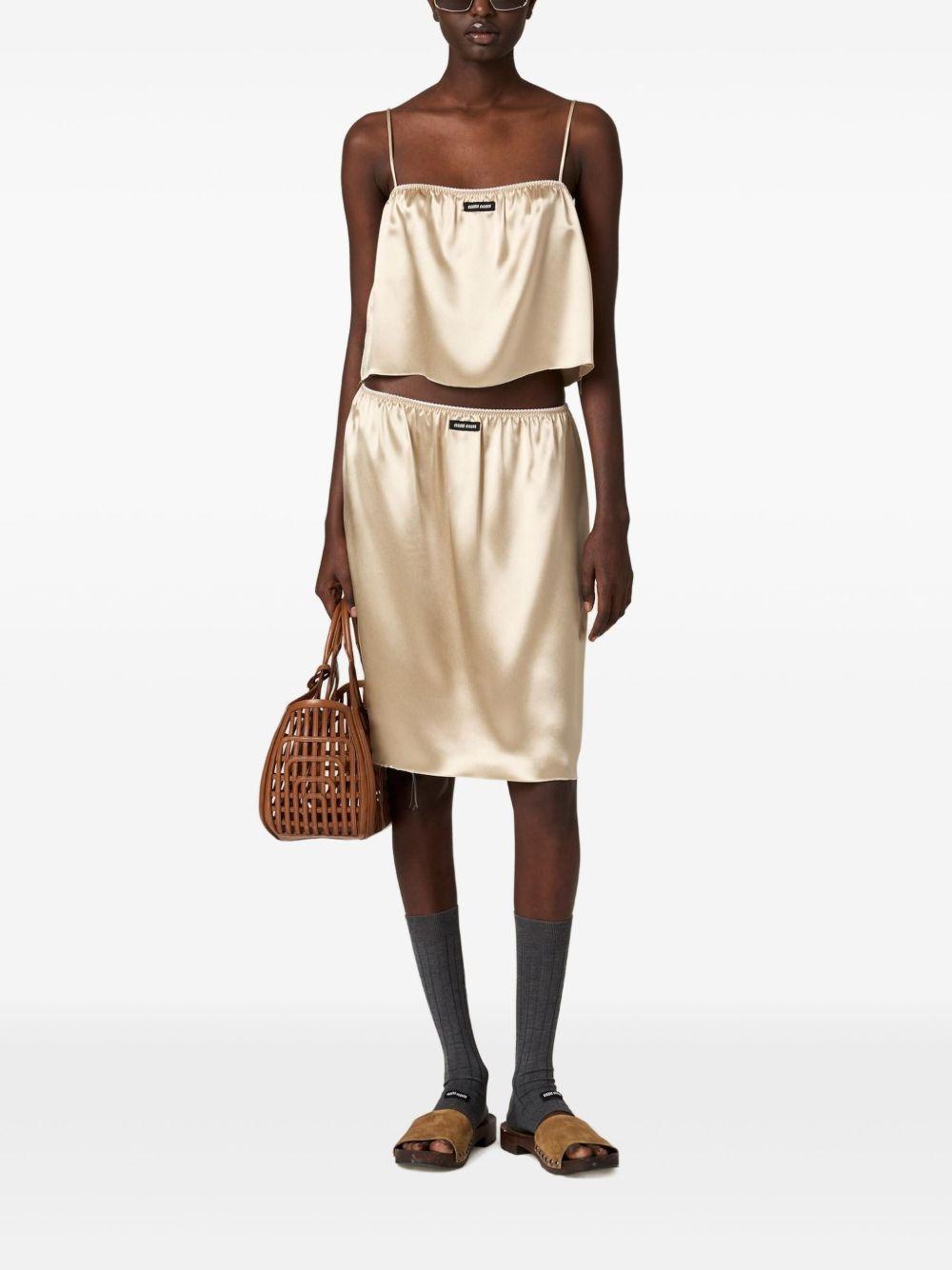 satin skirt Product Image