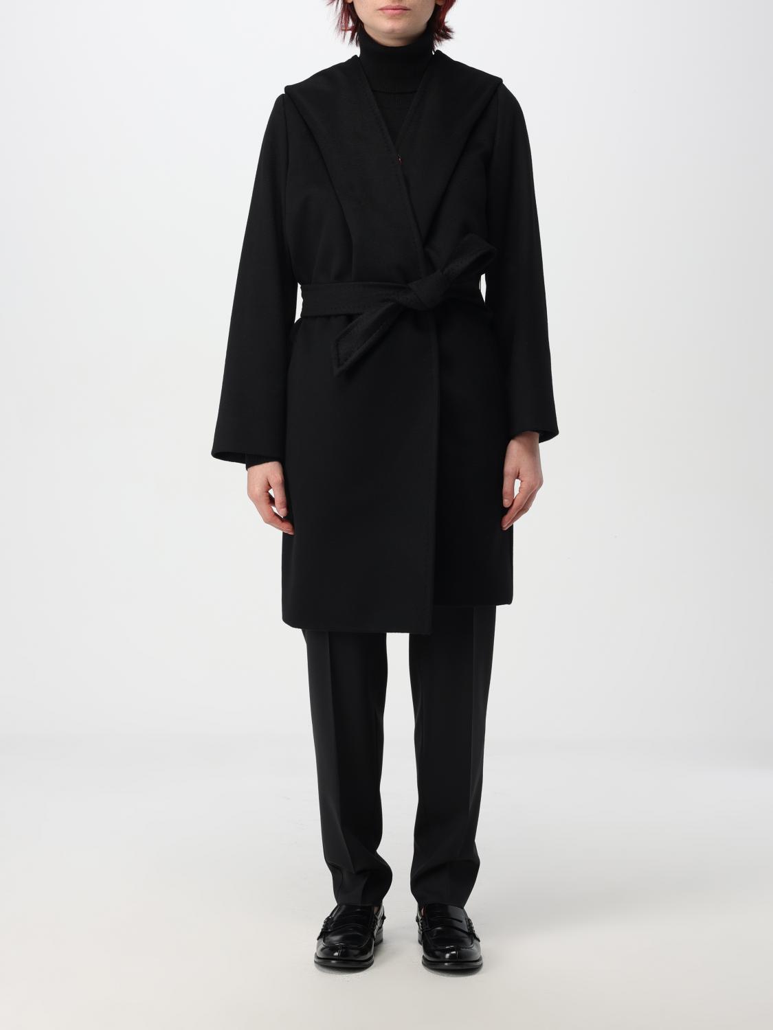 MAX MARA Coat Woman Black Women Product Image