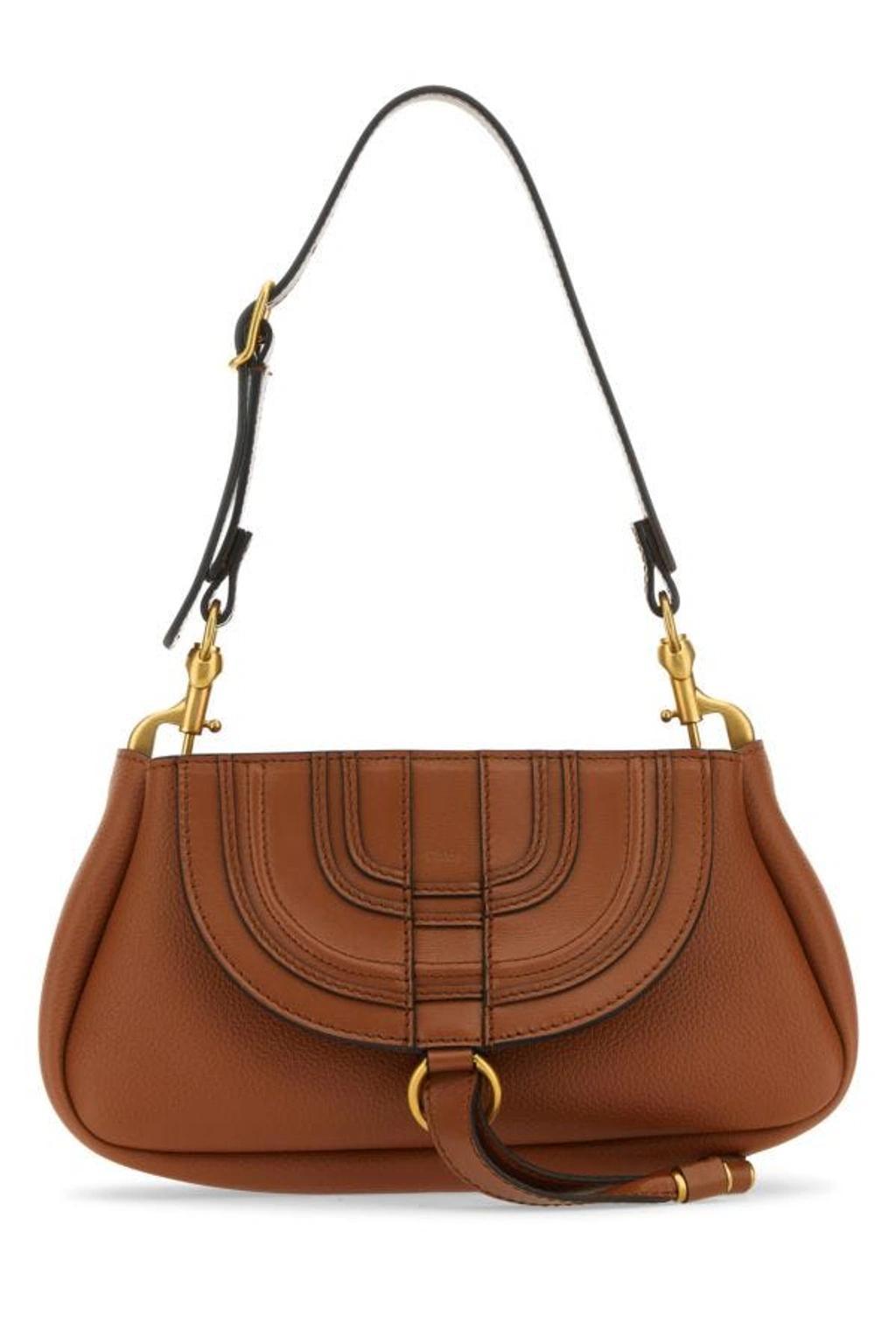 CHLOÉ Chloe Woman Brown Suede Marcie Clutch Product Image