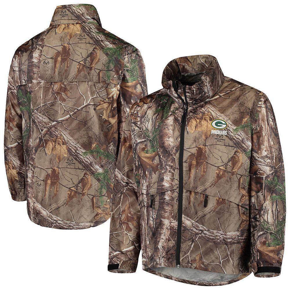 Men's Dunbrooke Realtree Camo Green Bay Packers Circle Sportsman Waterproof Packable Full-Zip Jacket, Size: Large Product Image