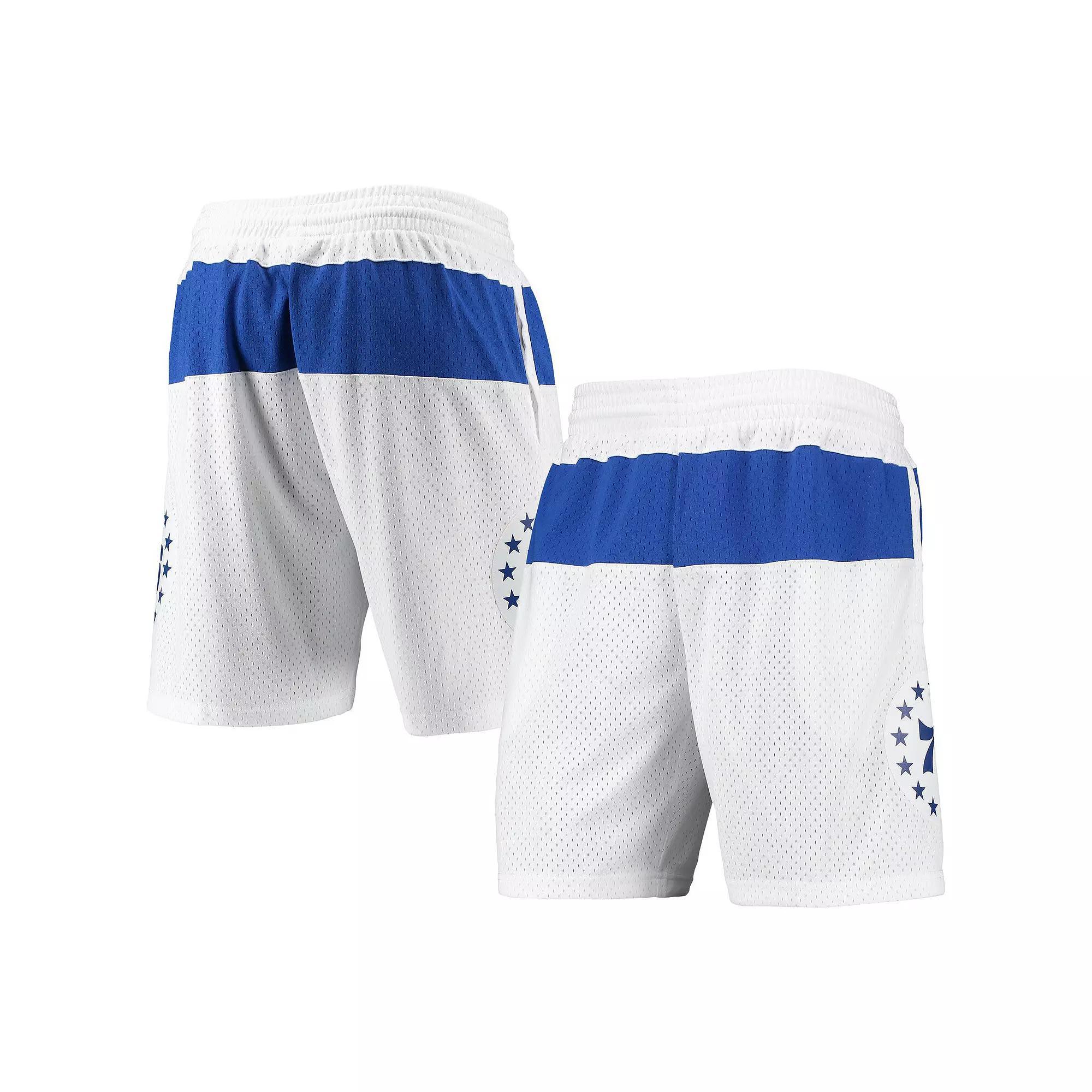 Men's Mitchell & Ness White Philadelphia 76ers 2003-04 Hardwood Classics Swingman Shorts, Size: 3XL, 76r White Product Image