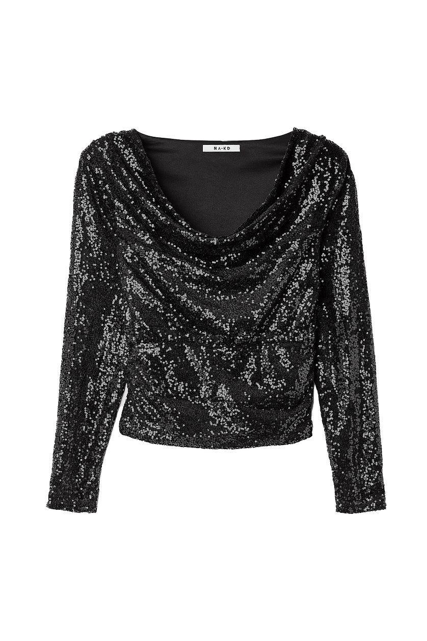 Waterfall Velvet Sequin Top Product Image