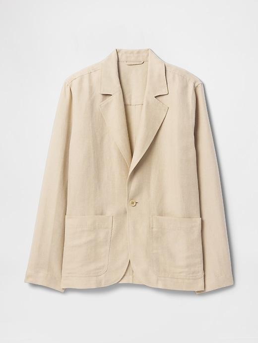 Relaxed Linen-Cotton Blazer Product Image