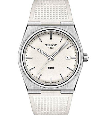 Tissot Mens Prx Quartz Analog Gold Stainless Steel Bracelet Watch Product Image