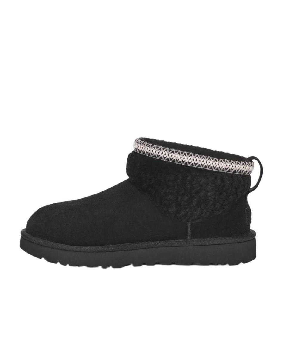 UGG Tasman Womens Suede Wool Mule Slippers In Black Product Image