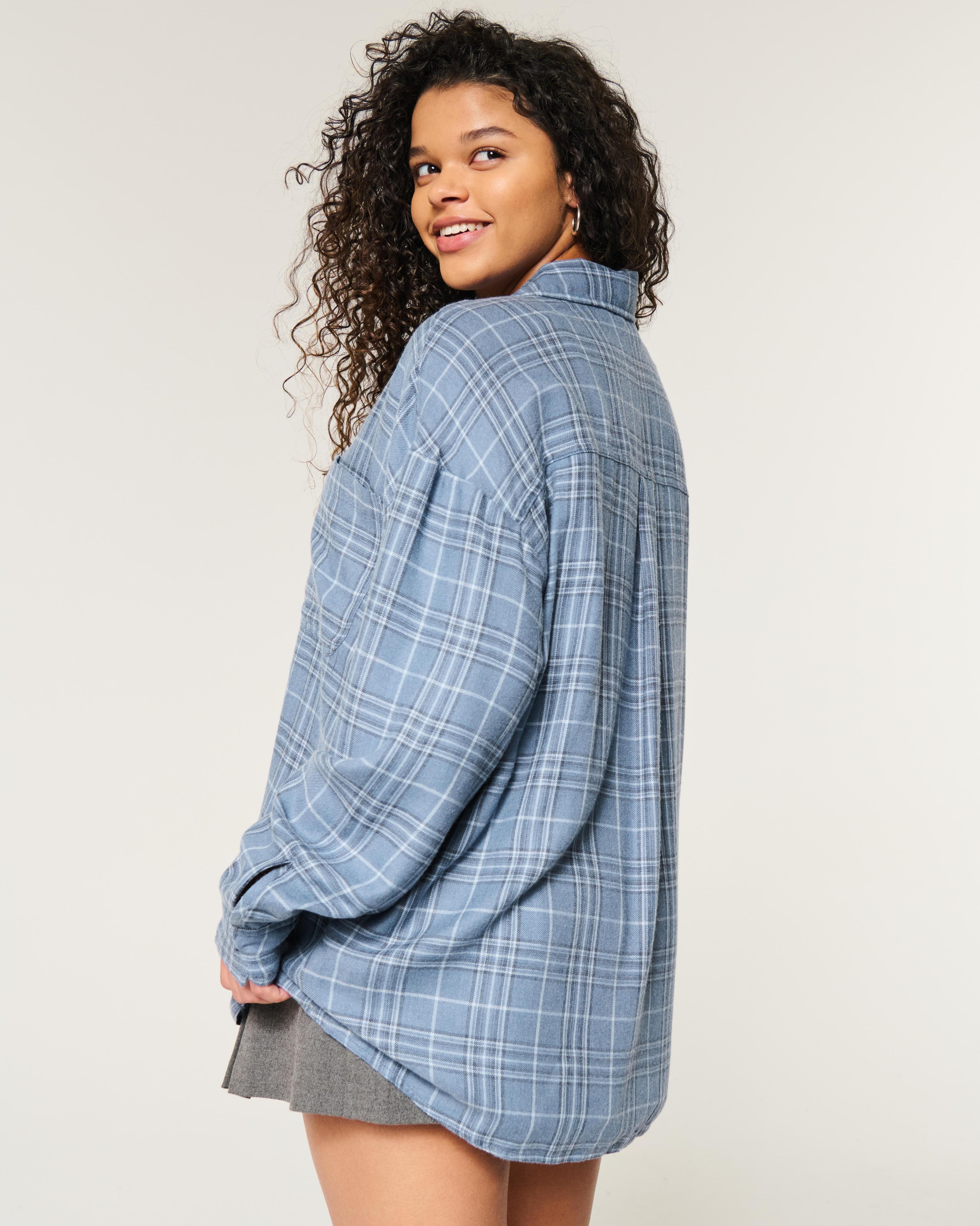 Oversized Flannel Shirt Product Image