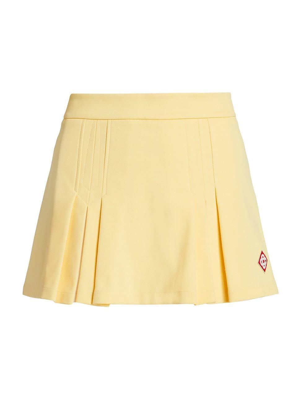 Womens Box Pleated Miniskirt Product Image