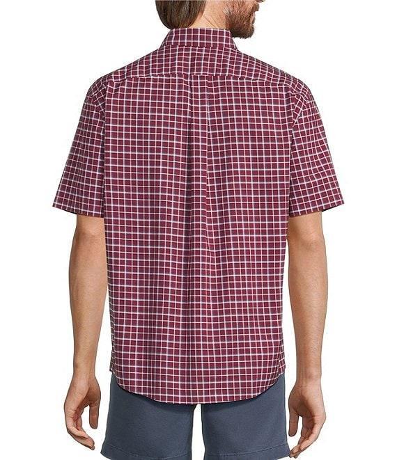 Gold Label Roundtree & Yorke Non-Iron Short Sleeve Medium Plaid Pattern Sport Shirt Product Image