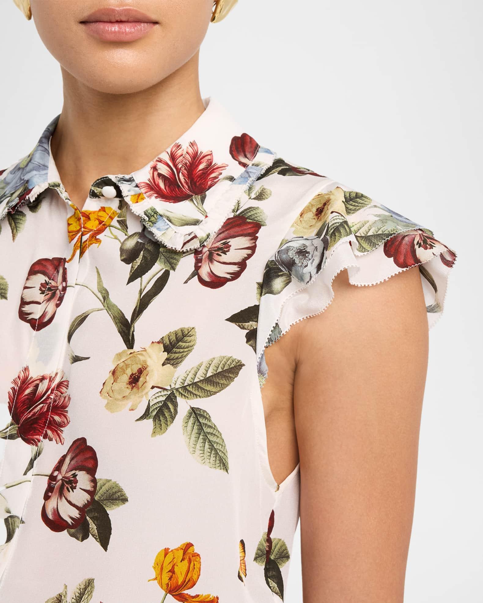 Martel Flutter-Sleeve Blouse Product Image