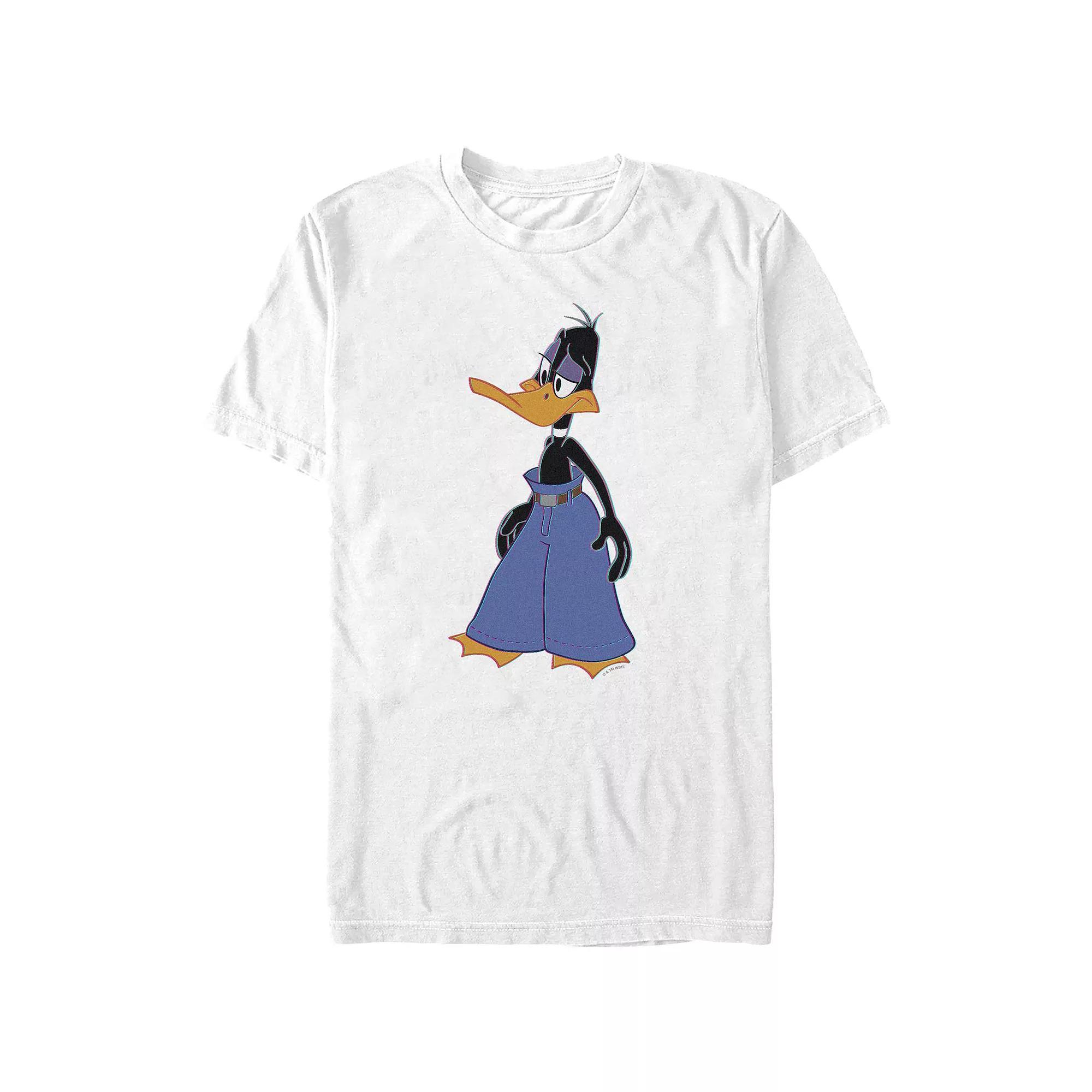 Big & Tall Looney Tunes Daffy Duck Wearing Mall Pants Graphic Tee, Men's,  Product Image