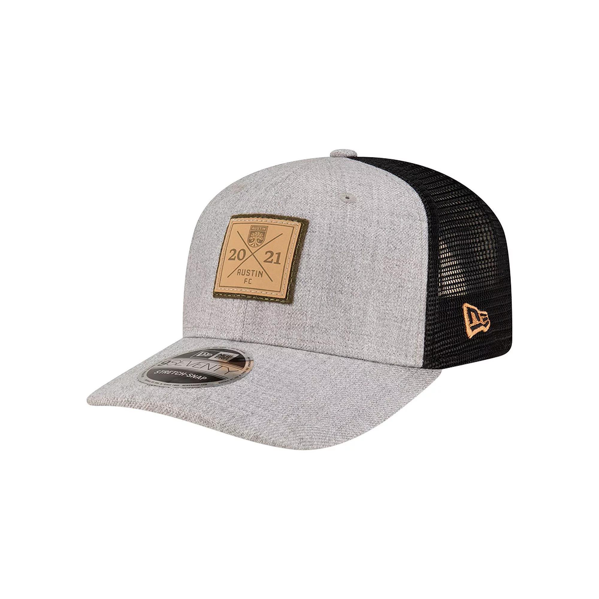 Men's New Era Heather Gray Austin FC Heather Patch 9SEVENTY Adjustable Hat, Afc Grey Product Image