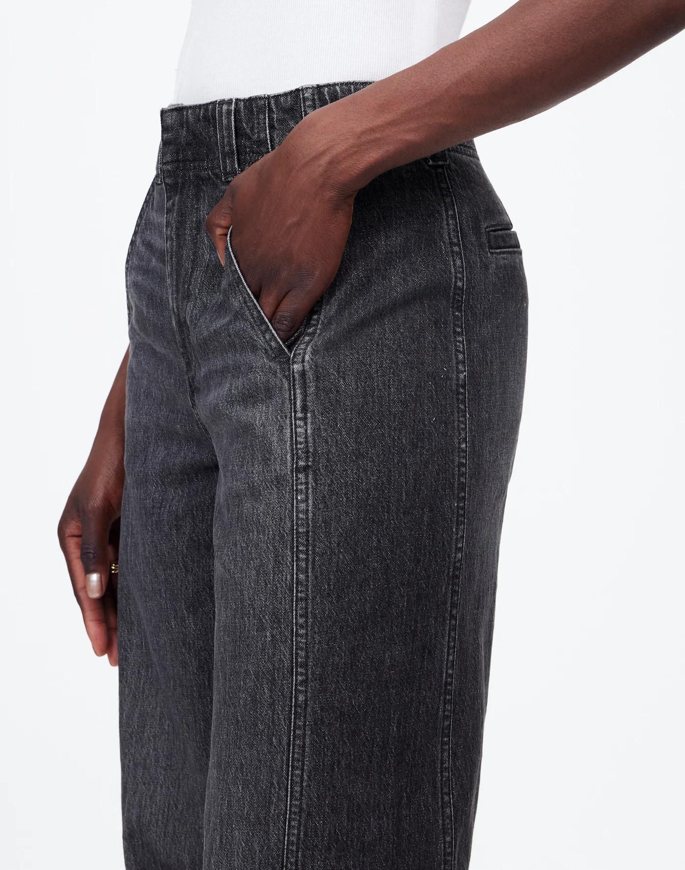 Tapered Denim Trousers Product Image