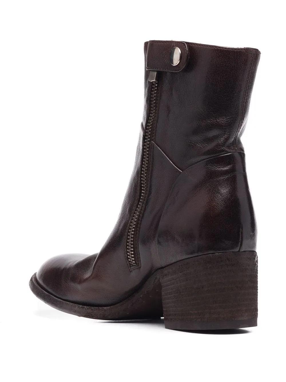 OFFICINE CREATIVE Denner Ankle Boots In Brown Product Image