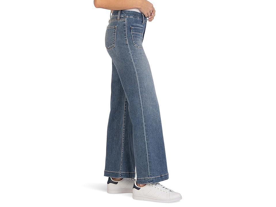 KUT from the Kloth Meg High-Rise Wide Leg Clear) Women's Jeans Product Image