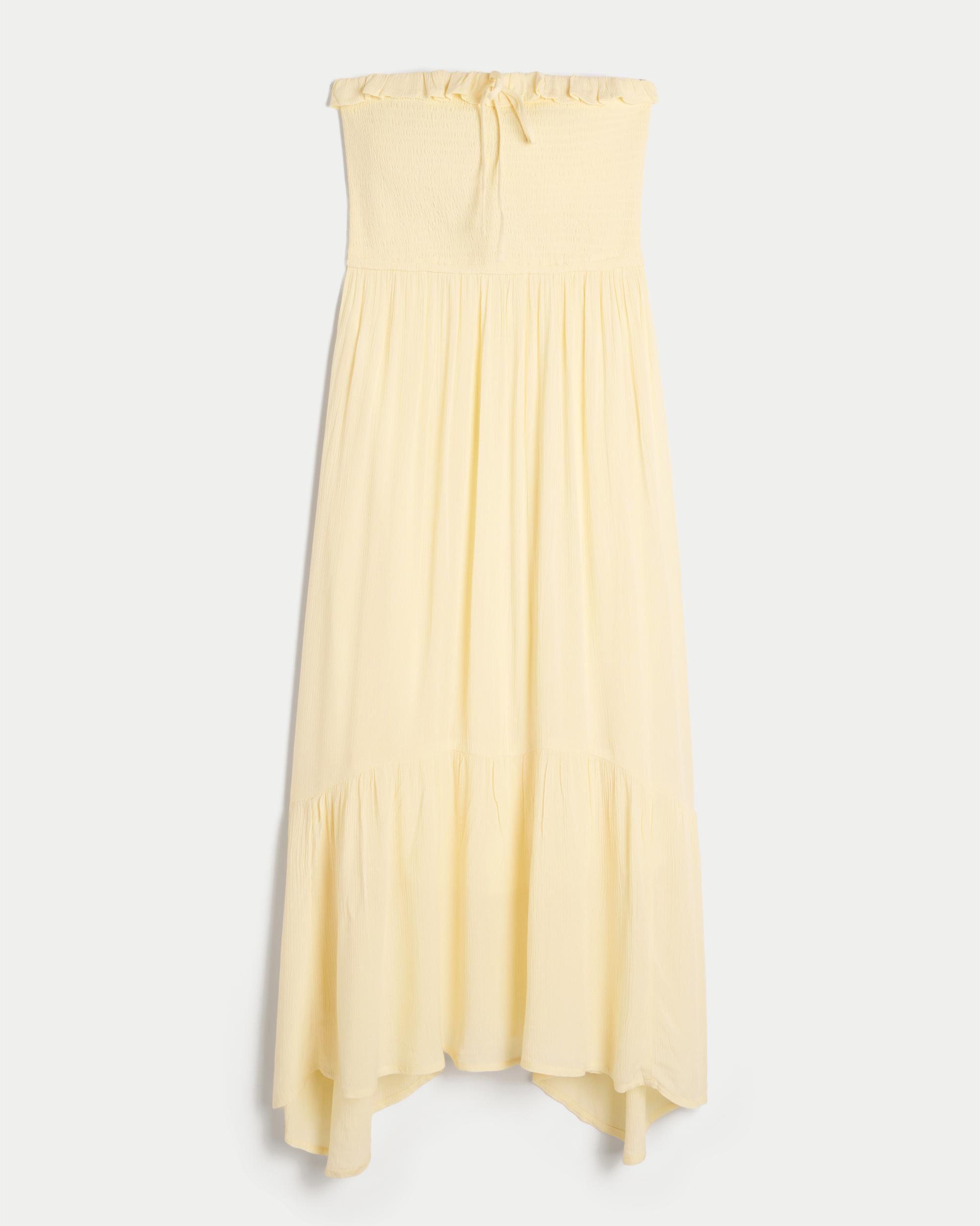 Strapless Smocked Maxi Dress Product Image